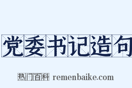 党委书记造句是什么意思的图片